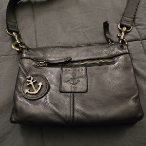 Harbour Second Black Leather Crossbody Bag